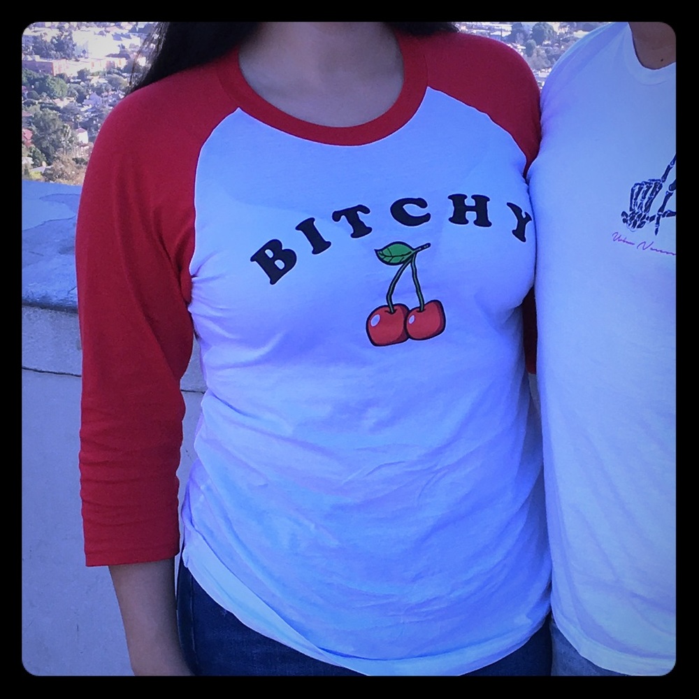 🖤❤️🍒MARRIED TO THE MOB🍒❤️🖤 B****Y BASEBALL TEE